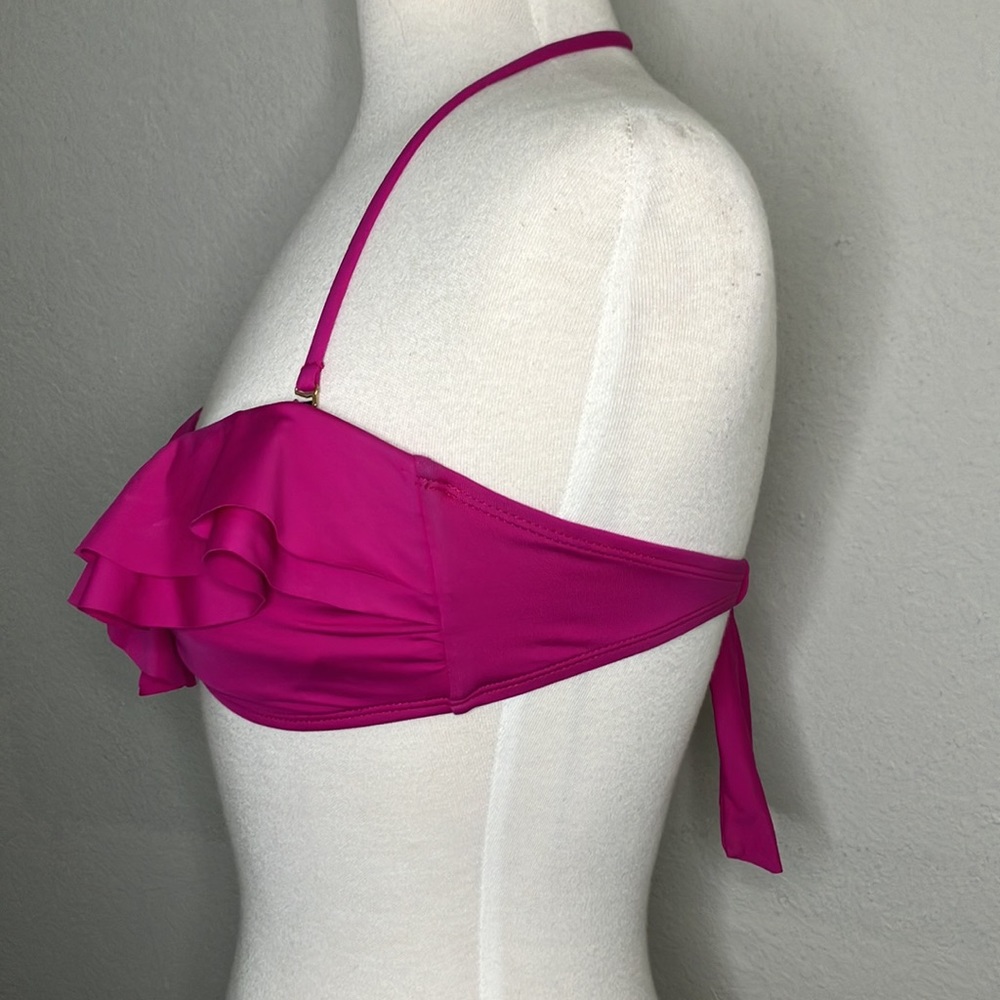 Pink Ruffle Bikini Top - Picture 2 of 3